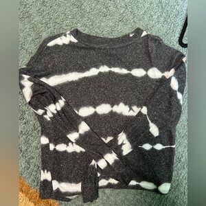 Lounge set black and grey striped! Worn once!